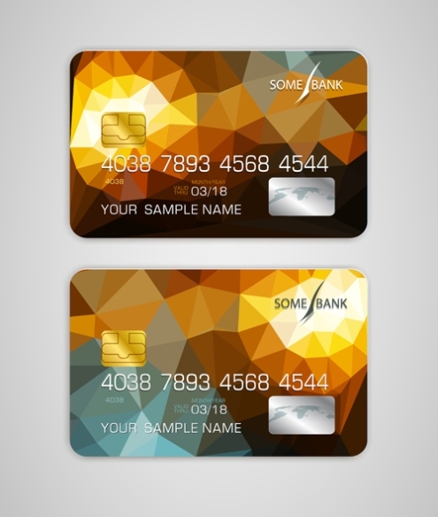 Abstract Credit Cards Template Vector 08 Free Download Regarding Credit Card Template For Kids