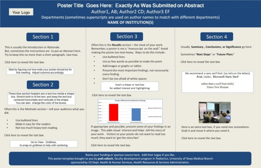 Academic Poster Template Powerpoint ~ Addictionary For Powerpoint Academic Poster Template