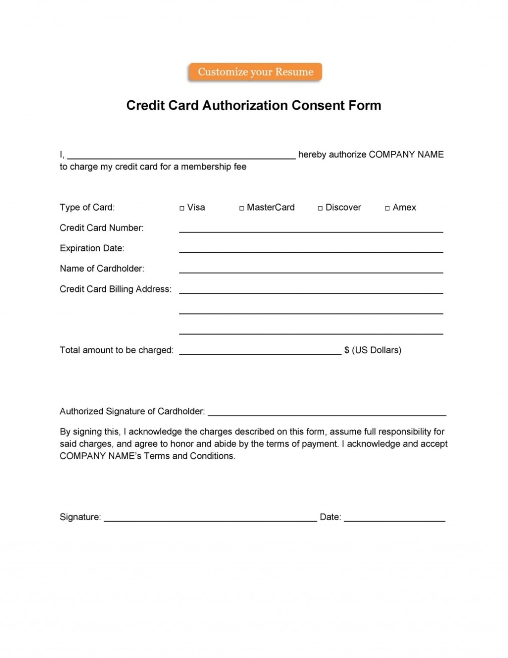 Addictionary Intended For Credit Card Authorisation Form Template Australia