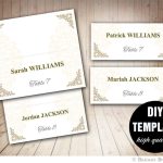 Addictionary Pertaining To Place Card Template Free 6 Per Page