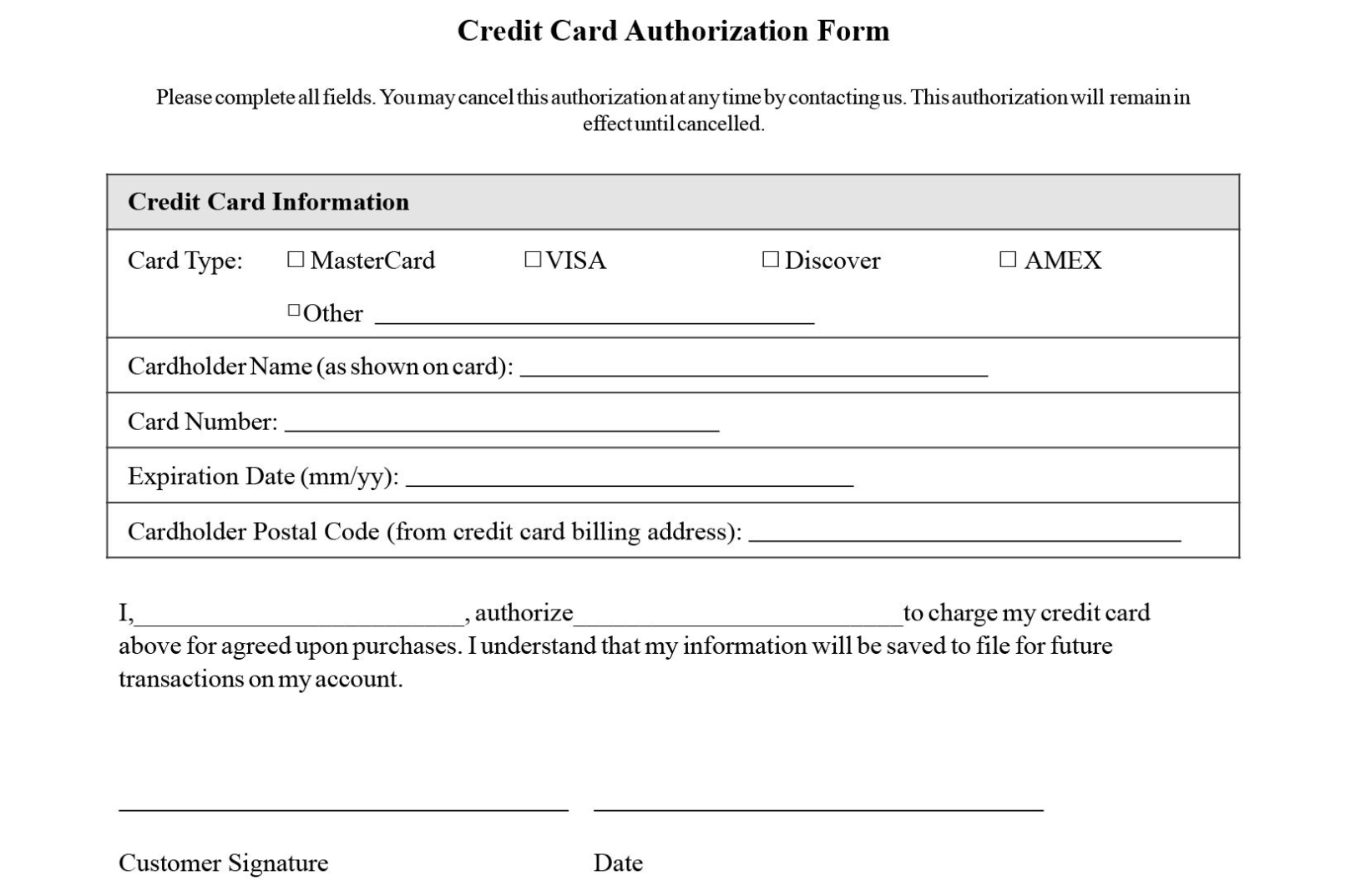 Addictionary with regard to Credit Card Authorisation Form Template Australia