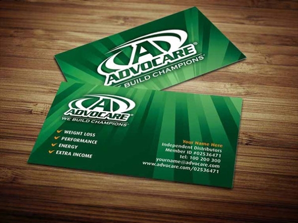 Advocare Business Cards On Behance Pertaining To Advocare Business Card Template