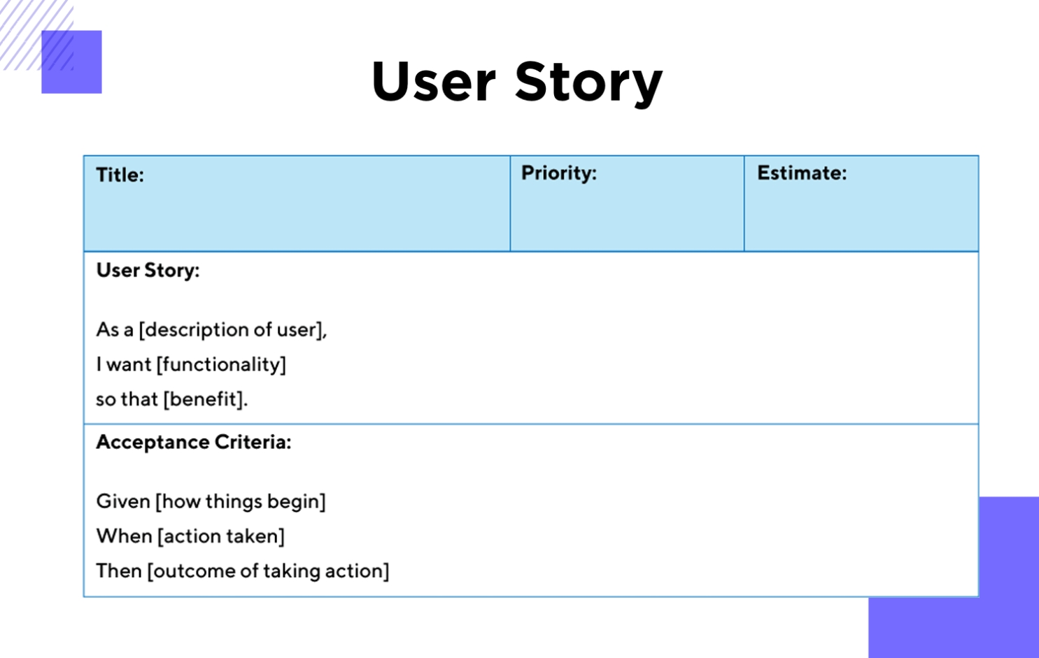 Agile User Story Template Excel With Regard To Agile Story Card Template