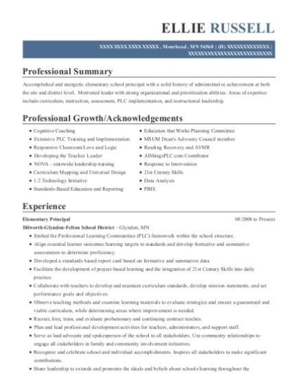 Alpine Isd High School Principal Resume Sample – Resumehelp Regarding Ross School Of Business Resume Template