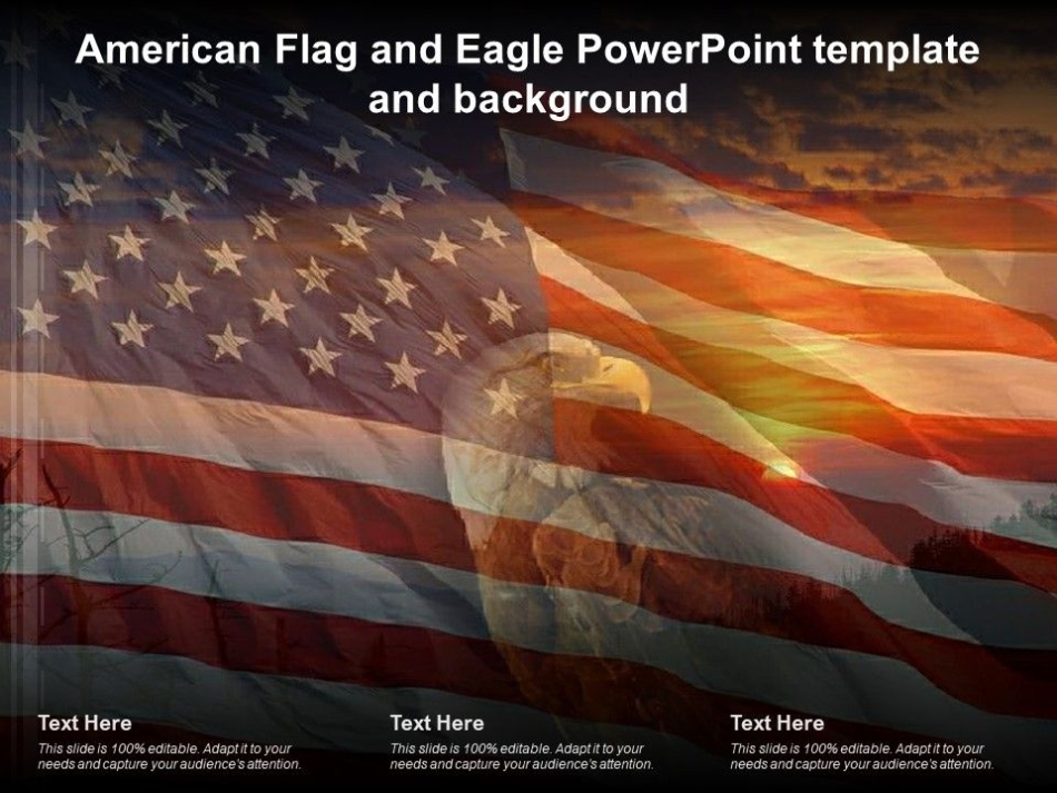 American Flag And Eagle Powerpoint Template And Background | Presentation Graphics with Patriotic Powerpoint Template