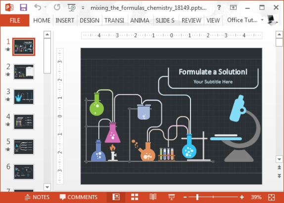 Animated Chemistry Powerpoint Template – Fppt Pertaining To Powerpoint Animated Templates Free Download 2010