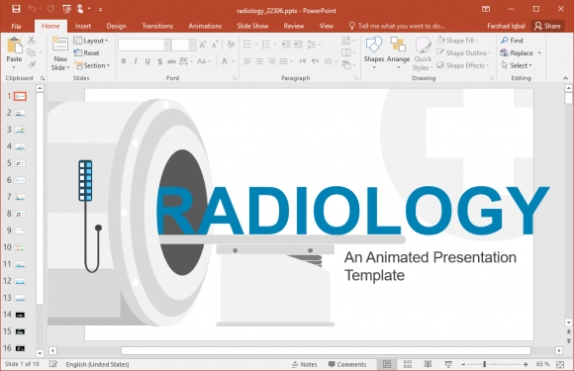 Animated Radiology Powerpoint Template – Fppt Pertaining To Powerpoint Animated Templates Free Download 2010
