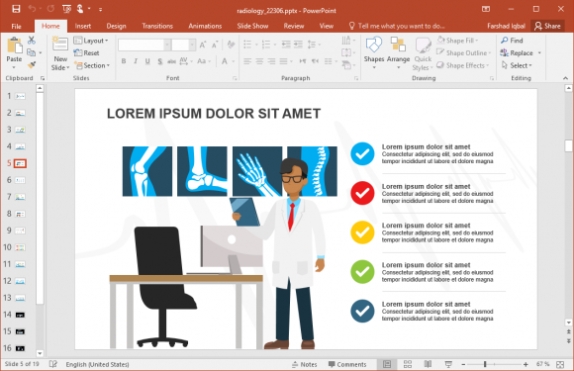 Animated Radiology Powerpoint Template Regarding Radiology Powerpoint Template