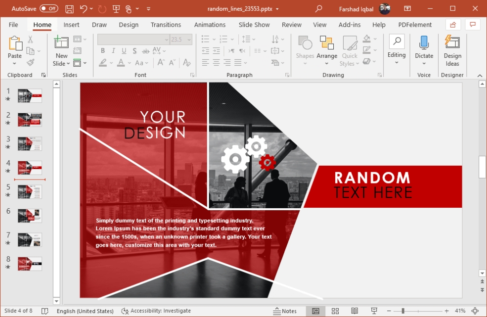 Animated Techy Design Powerpoint Template For How To Design A Powerpoint Template