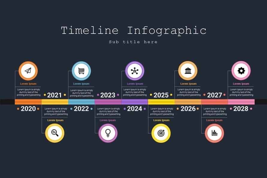 Animated Timeline Powerpoint Templates Free Download | Colorful Powerpoint Templates Free Inside Powerpoint Animation Templates Free Download