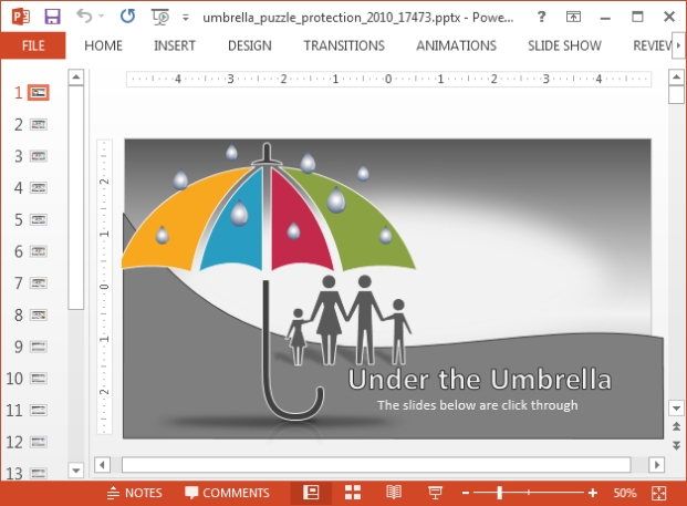 Animated Umbrella Powerpoint Template With Regard To Powerpoint Presentation Animation Templates