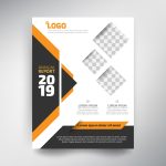 Annual Report Template, Modern Design With Orange And Black Tone With Annual Report Template Word Free Download