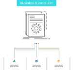 App, Build, Developer, Program, Script Business Flow Chart Design With 3 Steps. Line Icon For throughout Business Plan Template For App Development