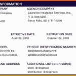 Auto Insurance Card Template Free Download Of Proof Auto Insurance Template Free Within Car Insurance Card Template Download