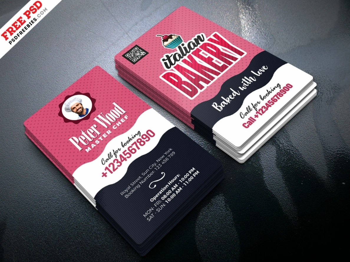 Bakery Shop Business Card Psd By Psd Freebies On Dribbble Intended For Cake Business Cards Templates Free