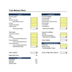 Balance Sheet Sample | Free Word Templates Intended For Business Plan Balance Sheet Template