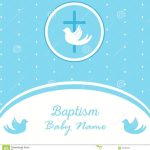 Baptism Invitation Template Stock Vector - Illustration Of Beautiful, Holy: 104352434 regarding Baptism Invitation Card Template
