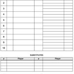 Baseball Line Up Card Template Download Printable Pdf | Templateroller Inside Free Baseball Lineup Card Template