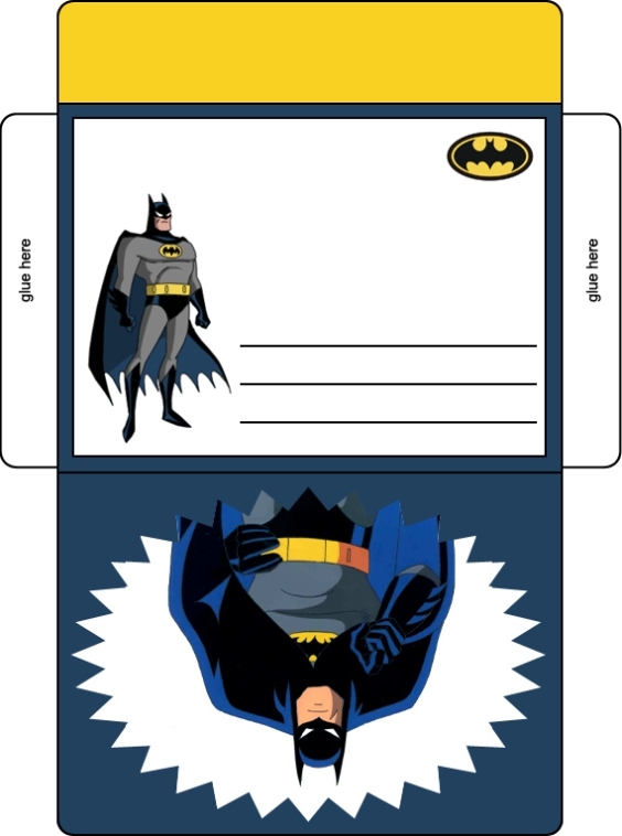 Batman Birthday Party Envelope In Color – Batman Birthday Party Within Batman Birthday Card Template