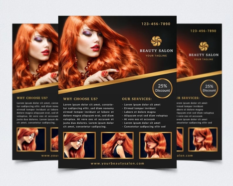 Beauty Flyer Template For Photoshop 003 8.5 X 11 – Etsy Pertaining To 8.5 X 11 Flyer Template