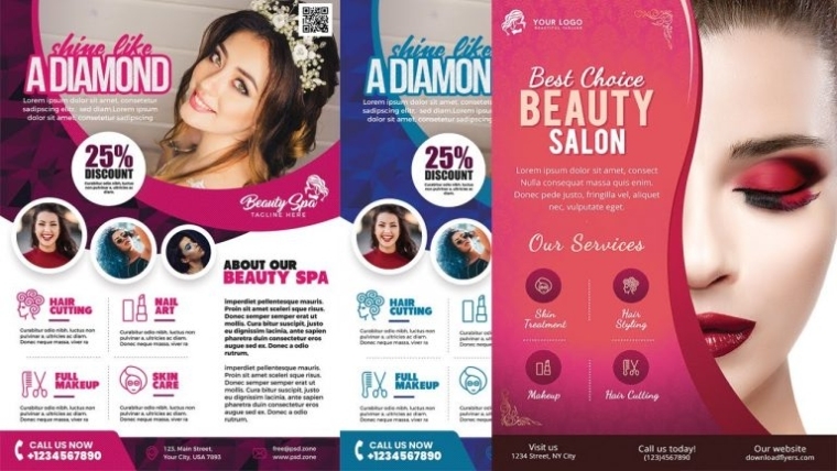Beauty Salon Flyer Templates Psd Free Download – The Sheri Sk Regarding Salon Flyers Template Free