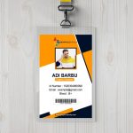 Best Employee Id Card Design Free Psd – Graphicsfamily With Regard To Work Id Card Template