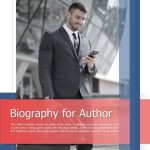 Bi Fold Biography For Author Document Report Pdf Ppt Template One Pager | Presentation Graphics Throughout Biography Powerpoint Template