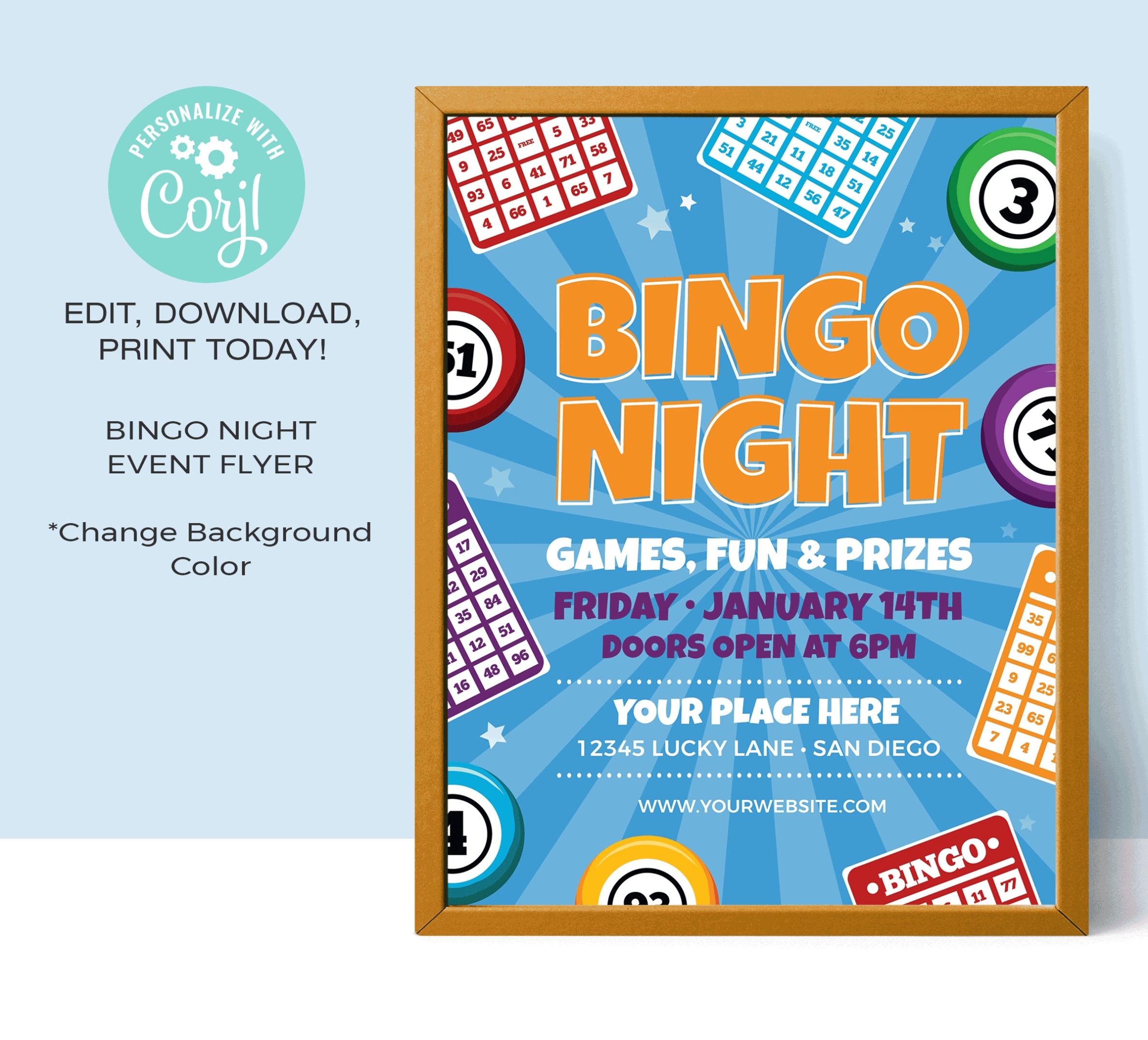 Bingo Night Flyer Template inside Bingo Night Flyer Template