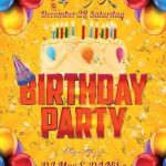 Birthday Party Free Club Party Flyer Psd Template – Download Psd File Intended For Birthday Party Flyer Templates Free