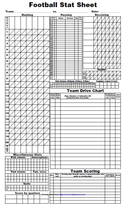 Blank Football Scoresheet 12 – Printable Samples Throughout Soccer Report Card Template