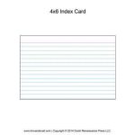 Blank Index Card Template 4X6 – Cards Design Templates Pertaining To Blank Index Card Template