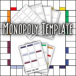 Blank Monopoly Template | Etsy regarding Template For Game Cards
