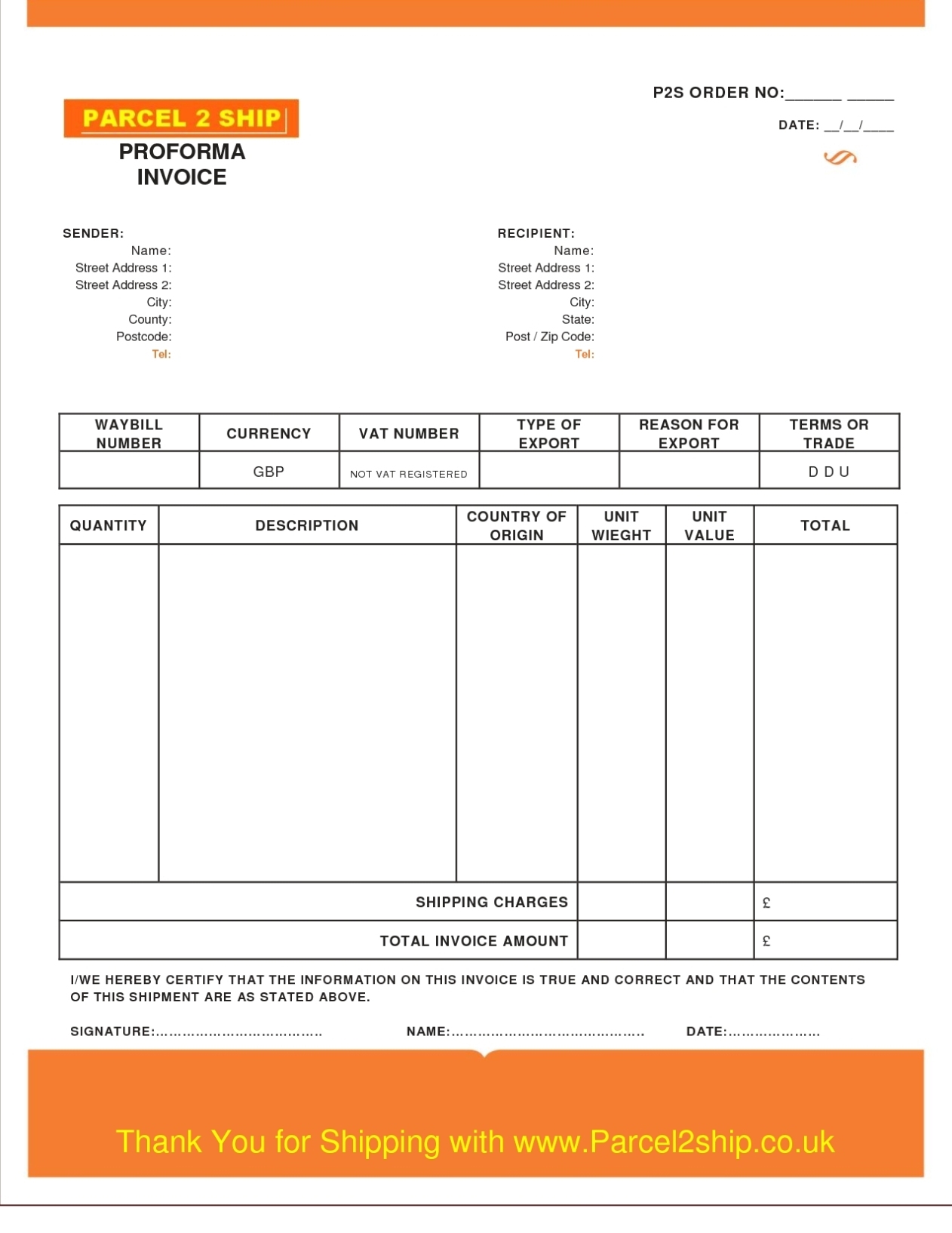 Blank Proforma Invoice Template * Invoice Template Ideas Within Download An Invoice Template