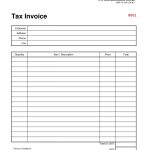 Blank Tax Invoice Template Australia * Invoice Template Ideas Inside Free Printable Invoice Template Microsoft Word