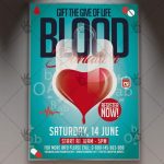 Blood Donation Flyer – Community Psd Template | Psdmarket Inside Donation Flyer Template