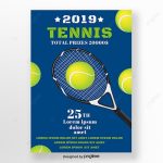 Blue Simple Tennis Racket Sports Poster Template For Free Download On Pngtree Inside Tennis Flyer Template Free