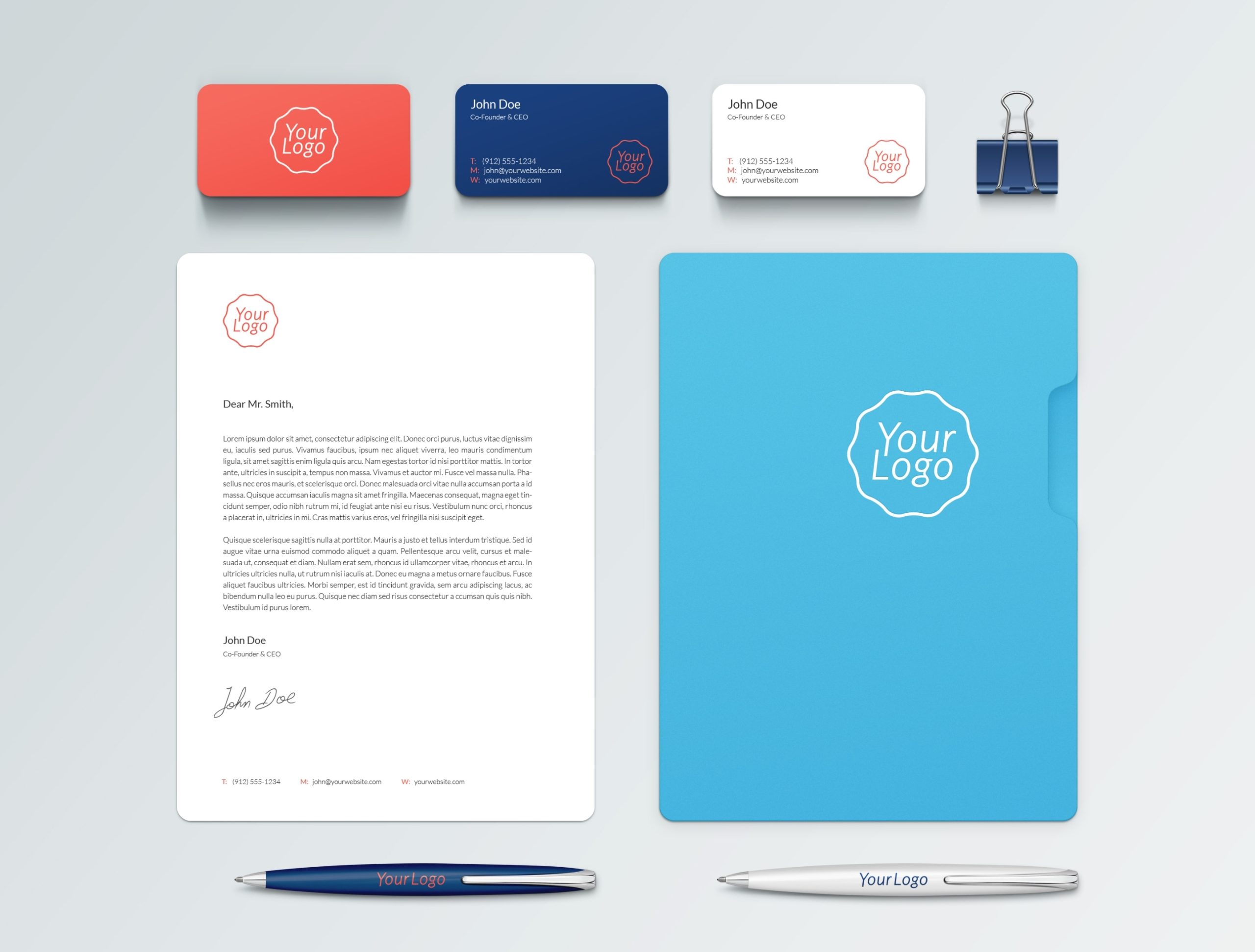 Branding / Identity Mockup | Graphicburger In Word 2013 Business Card Template