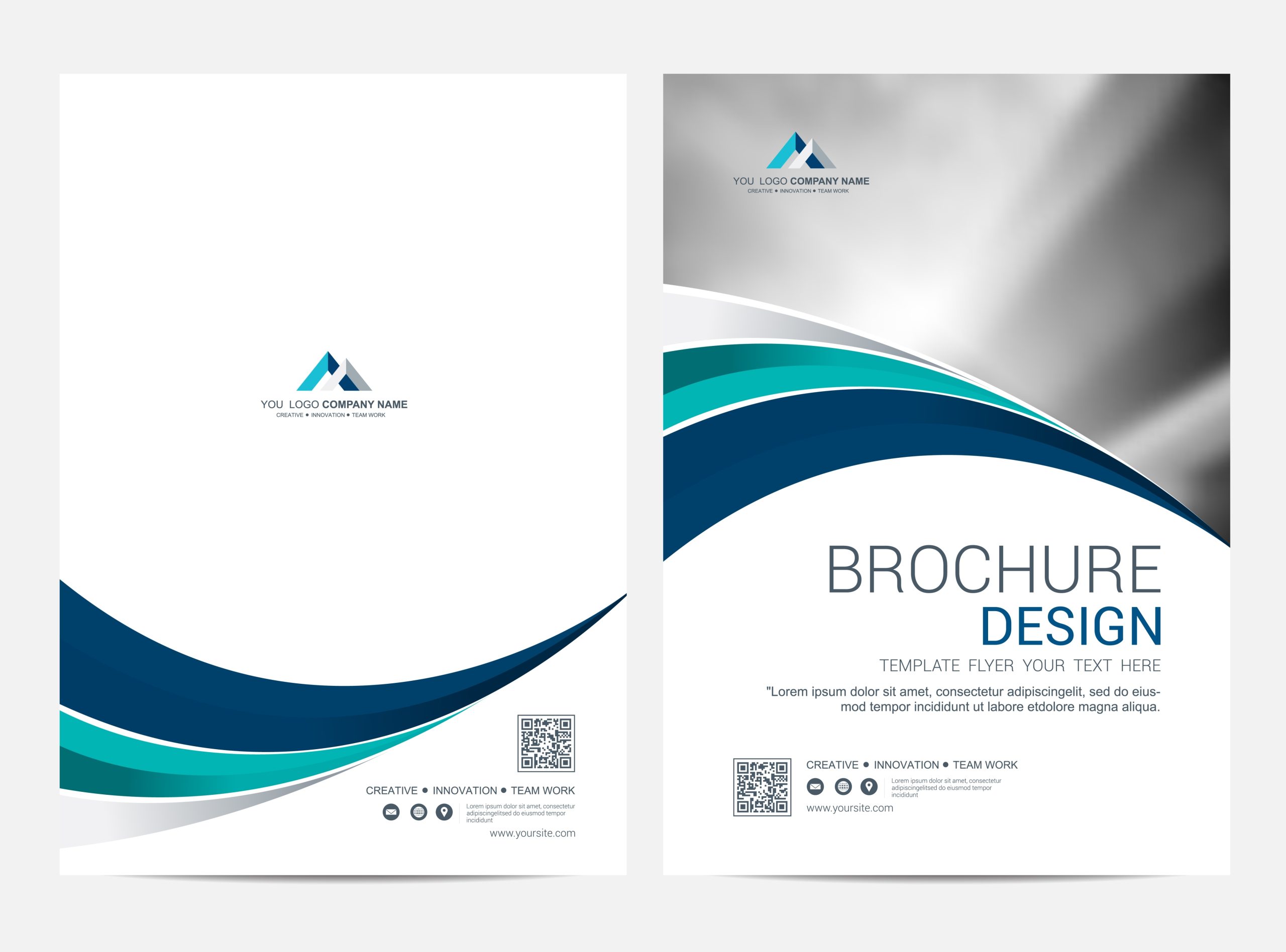 Brochure Layout Template, Cover Design Background 555120 Vector Art At Vecteezy For Designs For Flyers Template