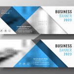 Business Blue Flyer Banner Template Design - Download Free Vector Art, Stock Graphics &amp; Images intended for Designs For Flyers Template