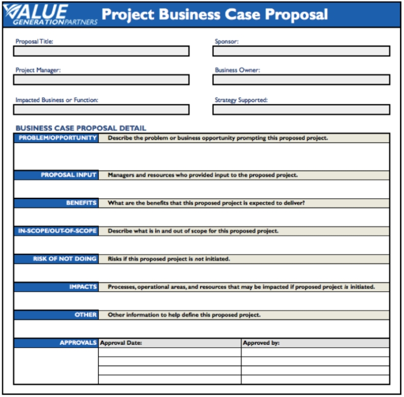 Business Case Template – Fotolip Intended For Presenting A Business Case Template