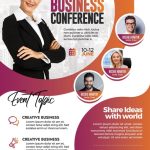 Business Conference Designer Flyer Psd Template – Psd Zone Within Flyer Templates For Small Business