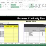 Business Continuity Plan Template In Excel Within Business Continuity Plan Risk Assessment Template
