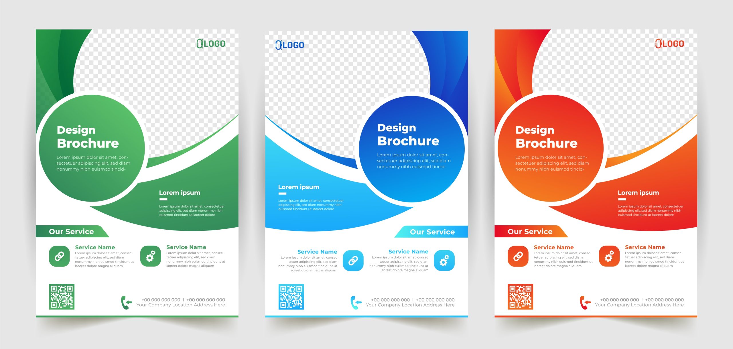 Business Flyer Template Set With Curved Details 830436 Vector Art At Vecteezy In Business Flyer Templates Free Printable