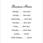 Business Hours Sign/Hours Of Operation Sign Editable And | Etsy Intended For Hours Of Operation Template Microsoft Word