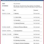 Business Meeting Agenda Templates – 9+ Best Samples In Pdf & Word Throughout Event Agenda Template Word