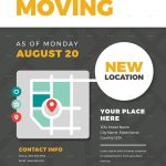 Business Moving Flyer Template Free ~ Addictionary With Template For Making A Flyer