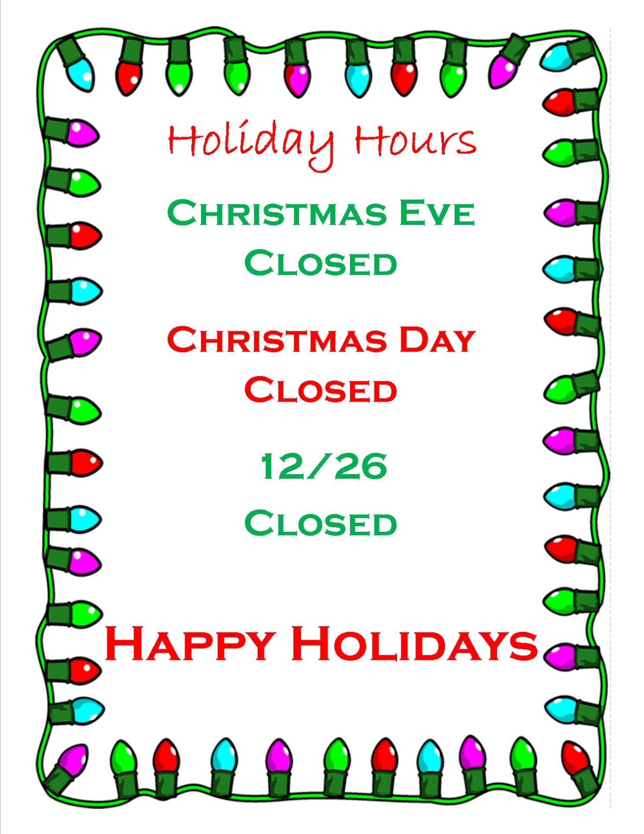 Business Office Closed For Holidays – Keizer Fire District Keizer Fire District Within Business Closed Sign Template