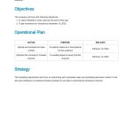 Business Operational Plan Template [Free Pdf] – Word (Doc) | Apple (Mac) Pages | Google Docs Inside Business Plan Template Free Word Document