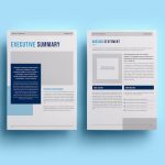 Business Plan Template Dark Blue Ms Word Pages For Mac | Etsy Inside Etsy Business Plan Template