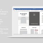 Business Plan Template Microsoft Word Template Indesign – Etsy Intended For Business Plan Template Indesign